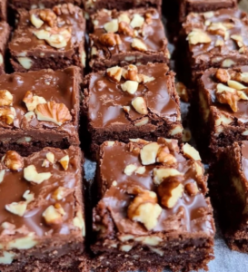 Fudgy Chocolate Walnut Brownies