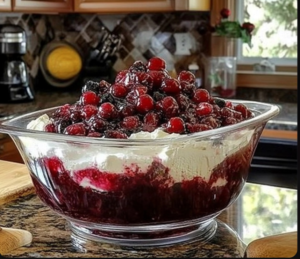 Cranberry Jello Salad with Cream Cheese
