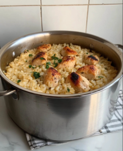 One Pot Chicken and Rice Pilaf