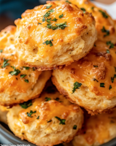 Golden Cheesy Herb Biscuits