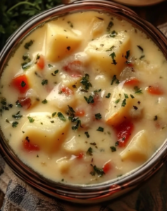 Hearty Potato Chowder with Fresh Herbs