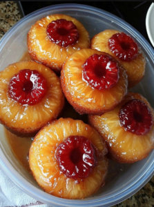 Baby Pineapple Upside-Down Cakes