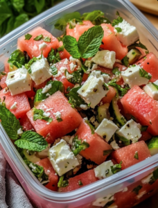 Refreshing Watermelon, Feta, and Mint Salad