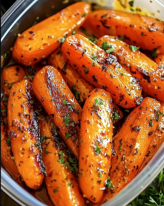 Honey Garlic Butter Roasted Carrots