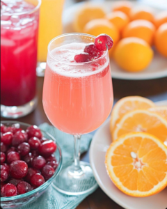 Cranberry Orange Mimosa Bellini