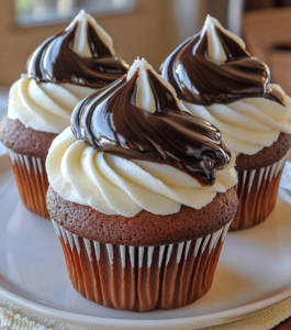 Boston Cream Bliss Cupcakes