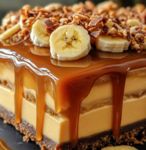 Caramel Banana Cheesecake