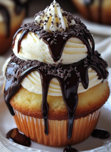 Boston Cream Bliss Cupcake