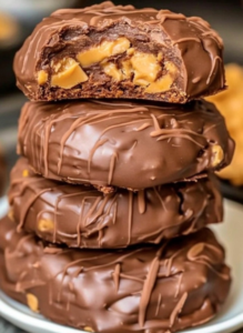 Chocolate Peanut Butter No Bake Cookies