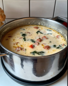 Creamy Parmesan Italian Sausage Soup