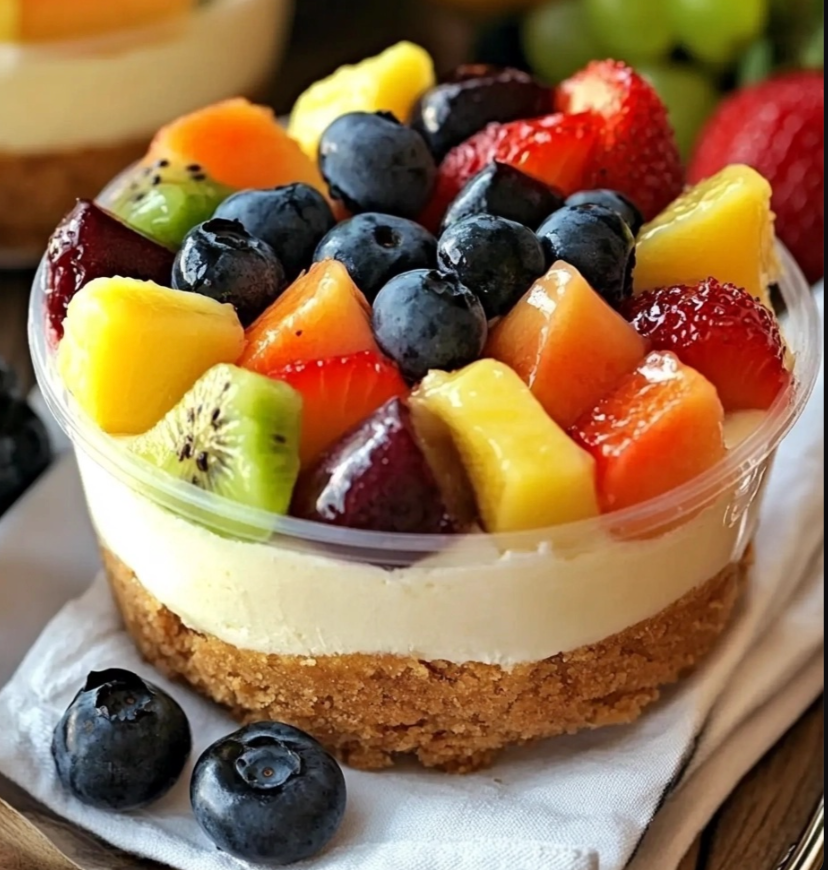 Fruit Salad Cheesecake