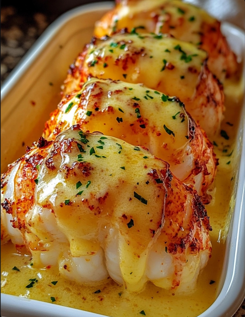 Creamy Garlic Butter Lobster Tails