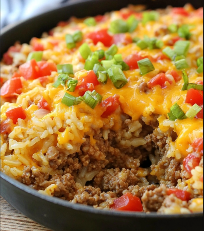 Ground Beef and Rice Skillet