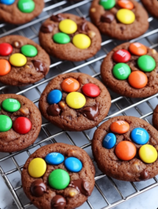 5-INGREDIENT CHOCOLATE M&M COOKIES.