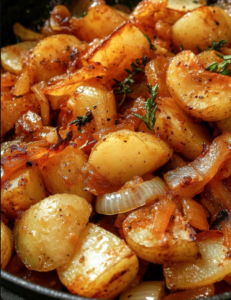 SKILLET POTATOES AND ONIONS FOR BREAKFAST