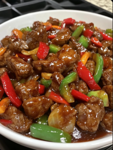 Chinese Onion Pepper Steak