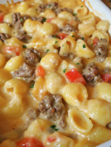 Creamy Shells and Beef Recipe