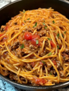 Best One Pot Taco Spaghetti Recipe