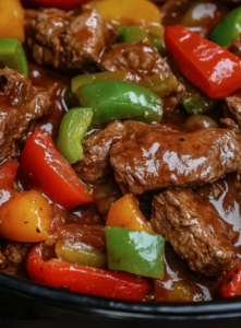 Crock Pot Pepper Steak