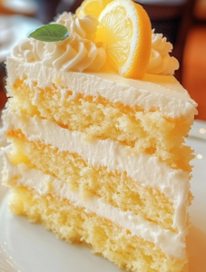 🍋 Italian Lemon Cream Cake 🍰