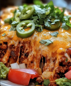 Beef Enchilada Casserole