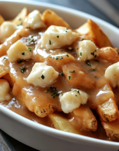 Poutine – French fries topped