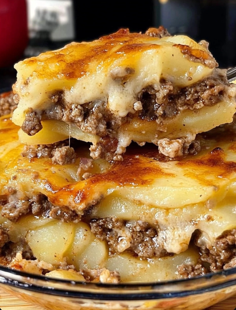 Ground Beef and Potato Casserole Recipe