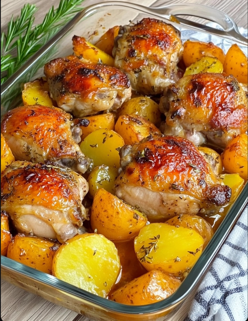 chicken thighs and potatoes