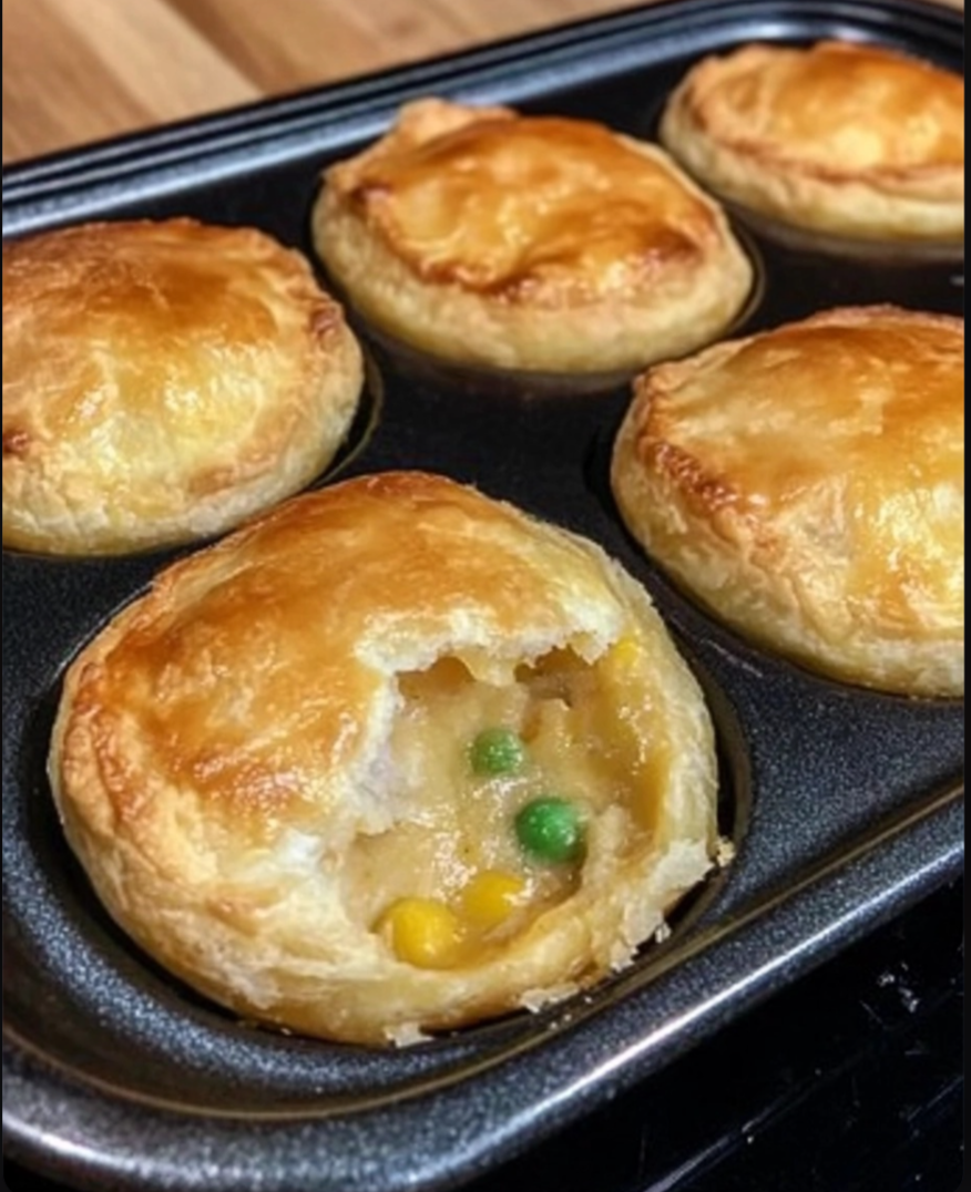 Easy mini chicken pot pies