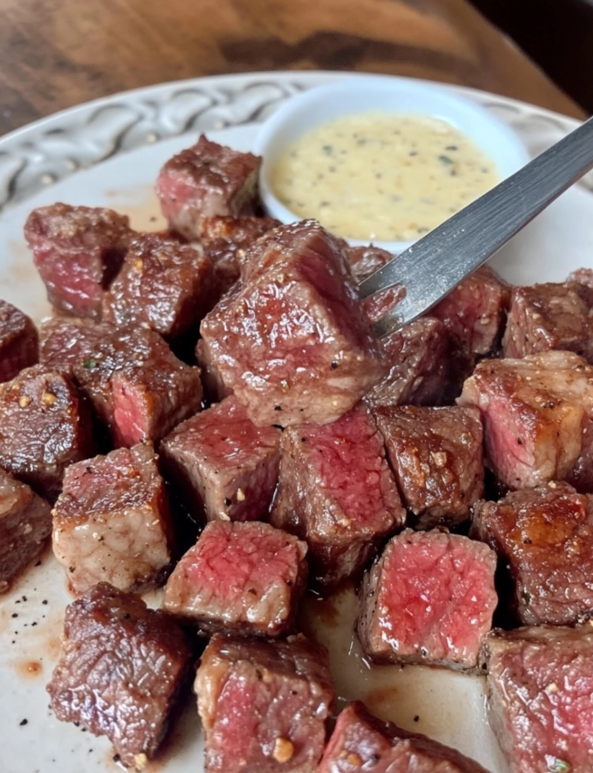 Melt-in-Your-Mouth Steak Bites 🥩🧈