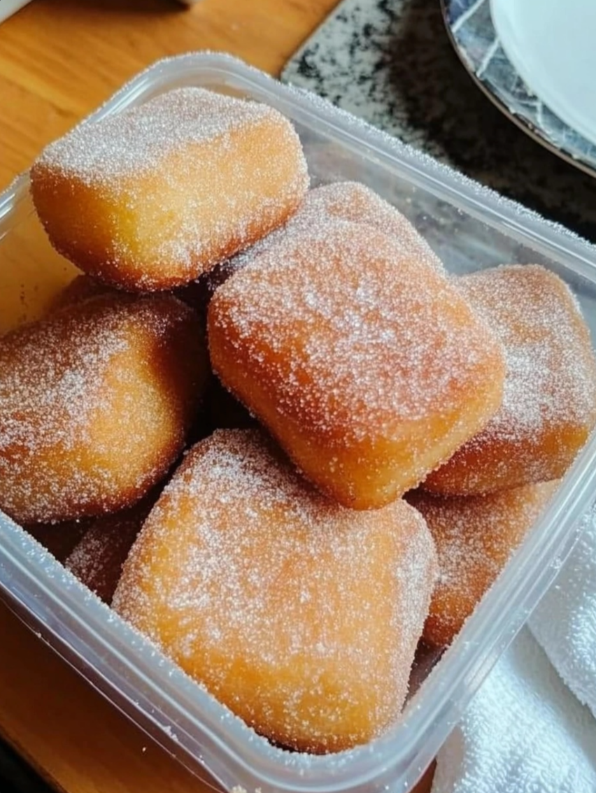 Beignets Coated in Cinnamon Sugar