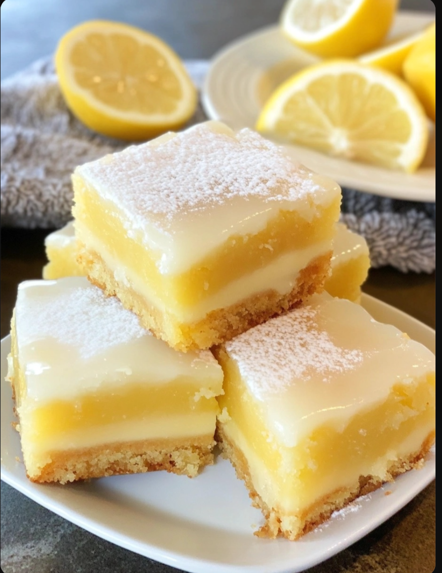 Glazed Lemon Cake Brownies