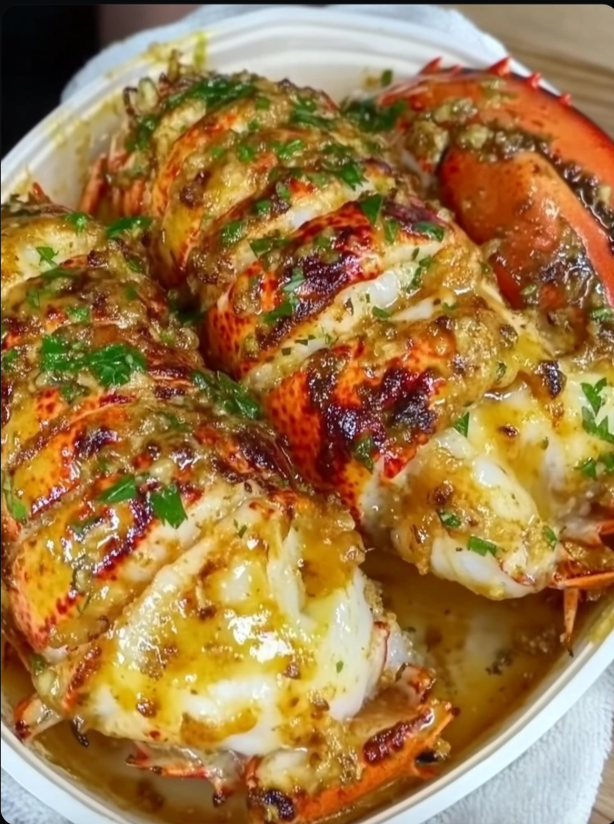Chipotle Garlic Butter Lobster Tails