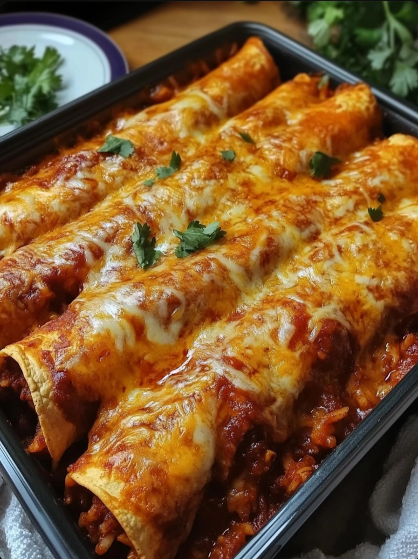 Beef, Cheese, and Rice Taquitos