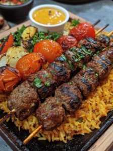 Grilled Vegetable and Chicken Skewers 🍗🌶️🔥