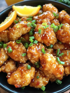 Crispy Orange Chicken 🍊🍗✨