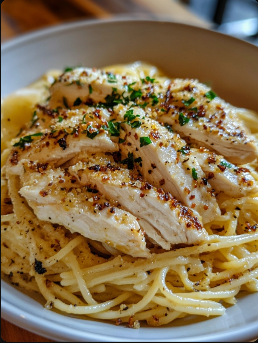 Lemon Chicken Pasta 🍋🍗✨