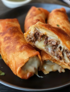 Philly Cheesesteak Eggrolls