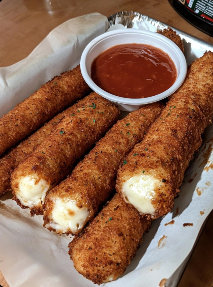 Mozzarella Sticks – Deep-Fried Cheese Sticks with Marinara Sauce