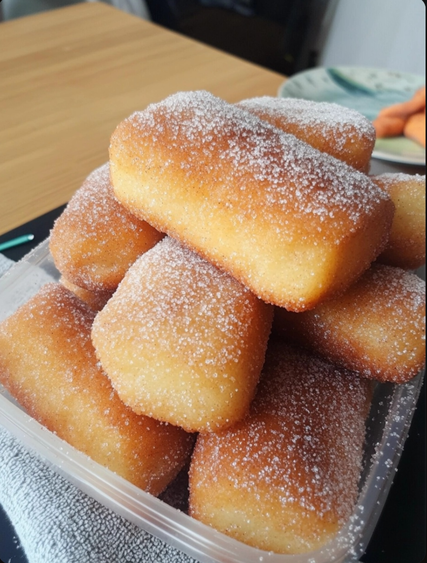 Beignets Coated in Cinnamon Sugar