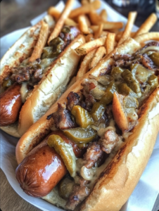 Loaded Hot Dogs and Fries