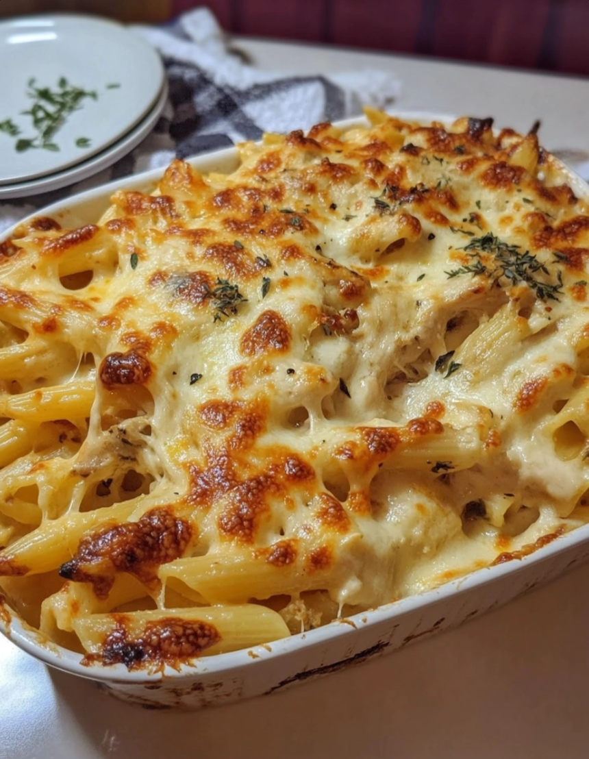 Baked Creamy Chicken Pasta
