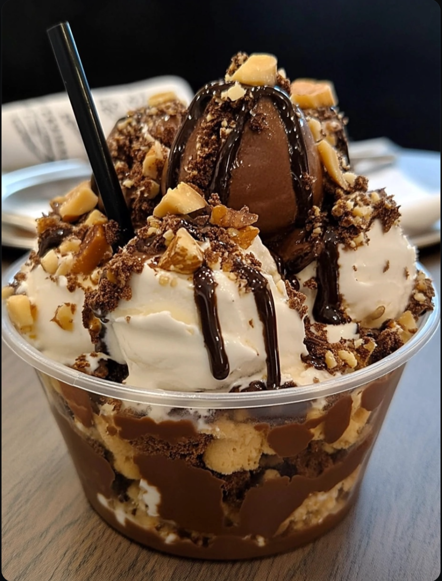 Choco-Nut Ice Cream Sundae