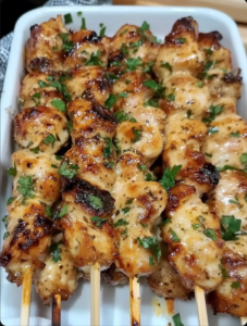 Italian Parmesan Chicken Skewers