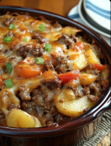 Southern Hamburger and Potato Casserole