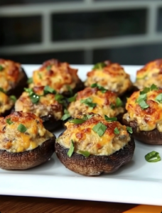 Jalapeño Popper Mushrooms