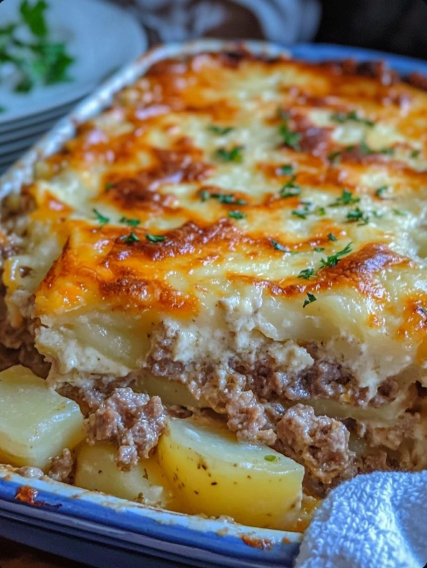 Amazing Beef & Potato CASSEROLE