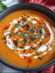 Cozy Butternut Squash Soup with Coconut Milk 🥣🍂.