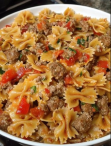 Italian Sausage Bow Tie Pasta 🍝🌿