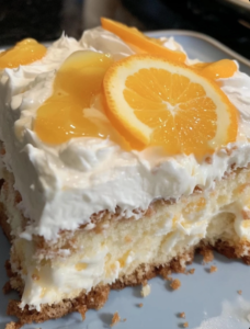 Orange Creamsicle Cake 🍊🍰.